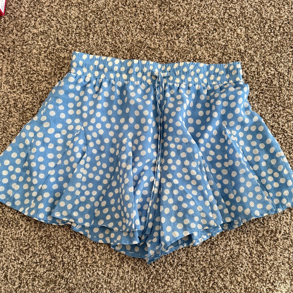Heartloom Blue Polka Dot Skorts